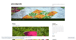 Desktop Screenshot of piecedgoods.com